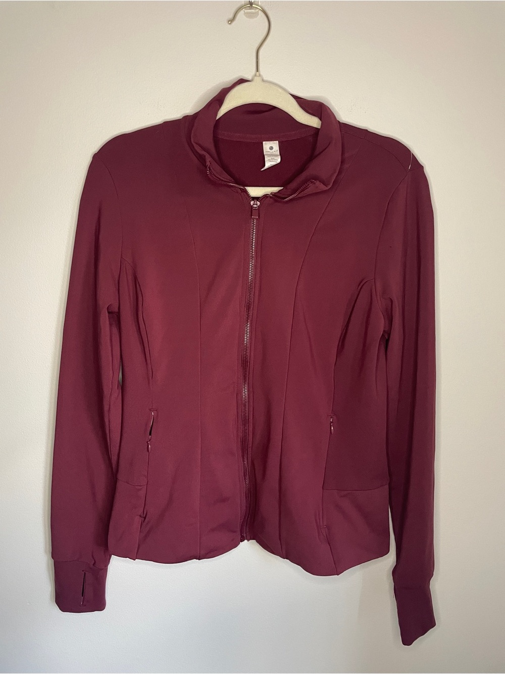 Yogalicious Lux Full Zip Athletic Jacket in Windsor Wine Women’s Size Large
